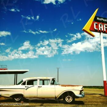 Photographie intitulée "Midpoint Cafe - Rou…" par Rémy Lacroix, Œuvre d'art originale, Photographie numérique Monté sur Cart…