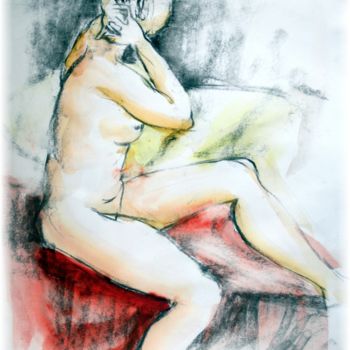 Painting titled "modelev-apb-2014-im…" by Rémy Nicolas Graphite, Original Artwork