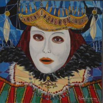 Peinture intitulée "Masque" par Remy Peyranne, Œuvre d'art originale