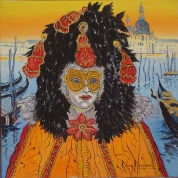 Peinture intitulée "Masque" par Remy Peyranne, Œuvre d'art originale