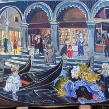 Картина под названием "Carnaval de Venise" - Remy Peyranne, Подлинное произведение искусства