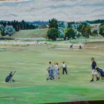 Peinture intitulée "Golf d'Ivry le Temp…" par Remy Peyranne, Œuvre d'art originale