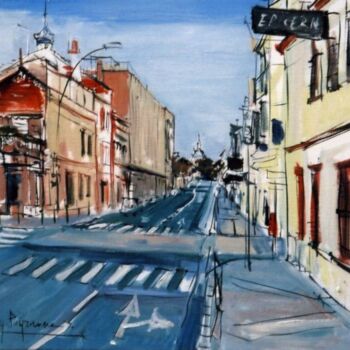 Malarstwo zatytułowany „Rue du pont St Pier…” autorstwa Remy Peyranne, Oryginalna praca