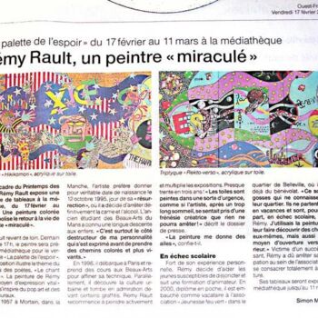 Peinture intitulée "Ouest France" par Remy Rault, Œuvre d'art originale