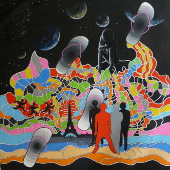 Peinture intitulée "flip flop trip 10" par Remy Rault, Œuvre d'art originale, Acrylique