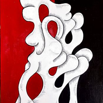 Картина под названием "LaStravaganza" - Remy Ulloa, Подлинное произведение искусства, Акрил Установлен на Деревянная рама дл…