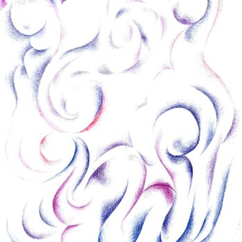 Картина под названием "Musica Congelada" - Remy Ulloa, Подлинное произведение искусства, Воск Установлен на Деревянная рама…