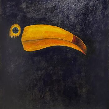 Картина под названием "Toucan" - Rena Abramoff, Подлинное произведение искусства, Акрил