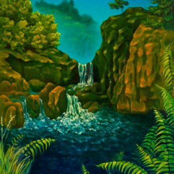 Painting titled "Loire Chasm (Gouffr…" by Art -Lsedra, Original Artwork, Oil