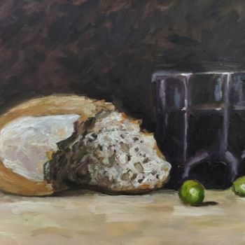 "Bread and wine" başlıklı Tablo Renan Russo tarafından, Orijinal sanat, Petrol
