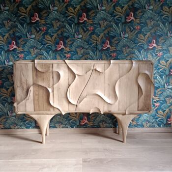 Diseño titulada "Buffet en chêne scu…" por Renat Shuteev, Obra de arte original, Mueble