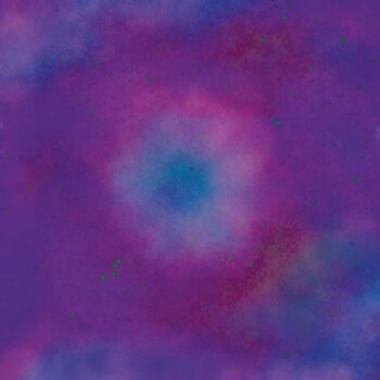 Digital Arts titled "Purple Eye Artifact" by Renata Ricci, Original Artwork, Digital Painting