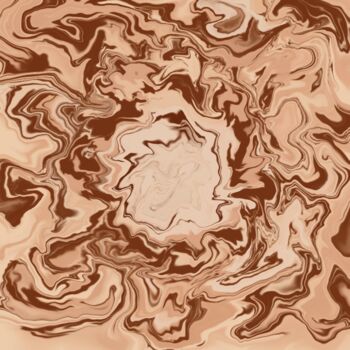 Arts numériques intitulée "Chocolate Marble Eye" par Renata Ricci, Œuvre d'art originale, Peinture numérique