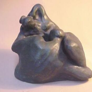 Sculpture titled "amor" by Renata Monteiro De Barros, Original Artwork, Metals