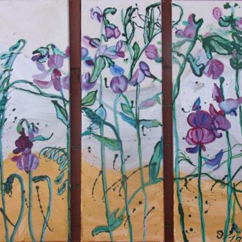 Painting titled "Triptychon: Wicken" by Renate Kock, Original Artwork, Acrylic