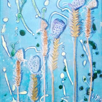 "Blue Butterflies" başlıklı Tablo Renate Kock tarafından, Orijinal sanat, Pastel