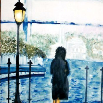 Painting titled "Melancholie in Ista…" by Renate Kock, Original Artwork, Oil