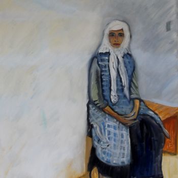 Malerei mit dem Titel "Die Wächterin des M…" von Renate Kock, Original-Kunstwerk, Öl
