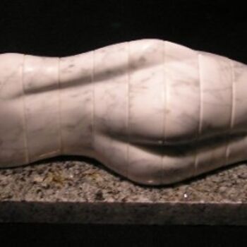 Rzeźba zatytułowany „Waiting” autorstwa Renate Verbrugge, Oryginalna praca, Kamień