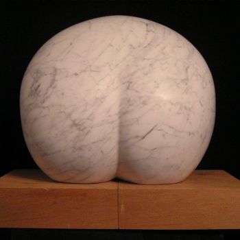 Sculpture titled "Touch stone (back v…" by Renate Verbrugge, Original Artwork, Stone