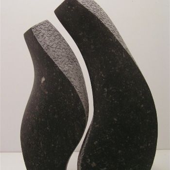 Rzeźba zatytułowany „Silence_in_Motion_(…” autorstwa Renate Verbrugge, Oryginalna praca, Kamień