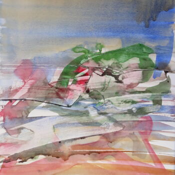 Painting titled "very fast" by Renato Cardoso, Original Artwork, Watercolor