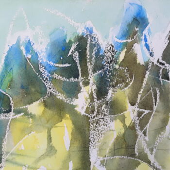 Pintura intitulada "montes sublimes" por Renato Cardoso, Obras de arte originais, Aquarela