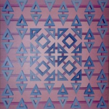 Painting titled "Geometrico" by Renato Machado, Original Artwork, Acrylic