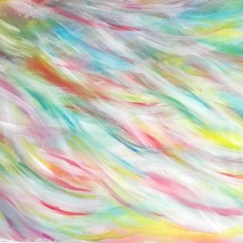 Painting titled "Voiles" by Renaud Angerville-Langlois, Original Artwork, Acrylic