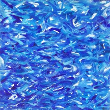 Painting titled "Blizzard" by Renaud Angerville-Langlois, Original Artwork, Acrylic