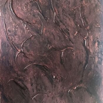 Pintura intitulada "Comme un bronze" por Renaud Angerville-Langlois, Obras de arte originais, Acrílico Montado em Armação em…