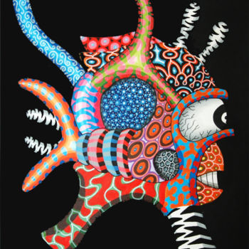 Painting titled "le-poisson-scorpion…" by Renaud Buvry, Original Artwork