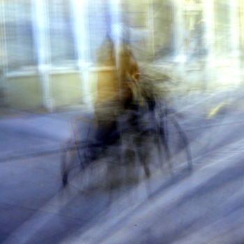 Photographie intitulée "Cycliste 4" par Renaud Klumpp, Œuvre d'art originale, Photographie numérique