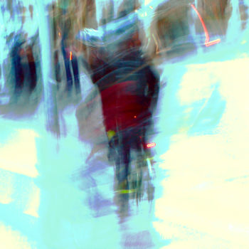 Photographie intitulée "Cycliste 6" par Renaud Klumpp, Œuvre d'art originale, Photographie numérique