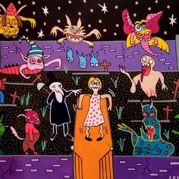 「The Rocky horror pé…」というタイトルの絵画 Ernoによって, オリジナルのアートワーク, アクリル