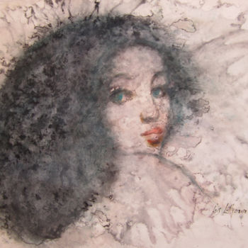 Peinture intitulée "Carmen" par Isis Lully, Œuvre d'art originale, Aquarelle
