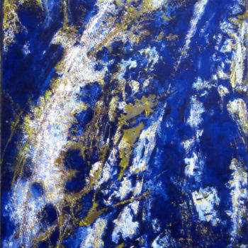 Painting titled "Lapis Lazuli" by Isis Lully, Original Artwork, Oil