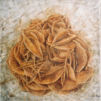 Pintura titulada "Rose des Sables" por Isis Lully, Obra de arte original, Oleo