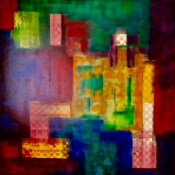 Painting titled "INDUSTRIE 100/100/5…" by René Berrut, Original Artwork, Oil