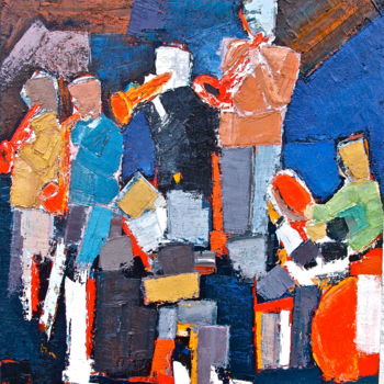"Quartet" başlıklı Tablo Bertéa tarafından, Orijinal sanat, Petrol