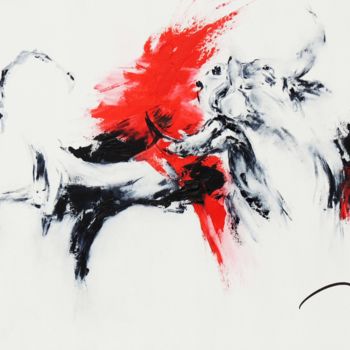Картина под названием "320_corrida" - René Goxes, Подлинное произведение искусства, Масло