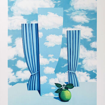 제목이 "Le Beau Monde"인 판화 René Magritte로, 원작, 리소그래피