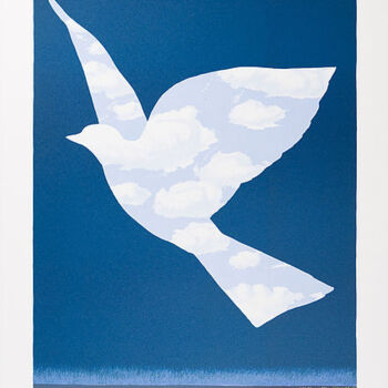 Printmaking titled "L'Oiseau De Ciel" by René Magritte, Original Artwork, Lithography