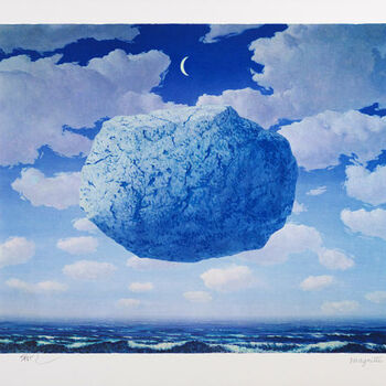 Estampas & grabados titulada "La Fleche De Zénon" por René Magritte, Obra de arte original, Litografía