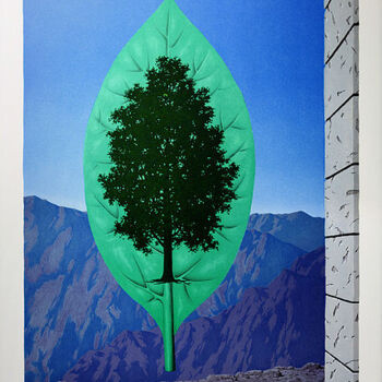 「Le Dernier Cri」というタイトルの製版 René Magritteによって, オリジナルのアートワーク, リソグラフィー