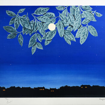印花与版画 标题为“La Page Blanche” 由René Magritte, 原创艺术品, 光刻技术