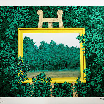 Gravures & estampes intitulée "La Cascade" par René Magritte, Œuvre d'art originale, Lithographie