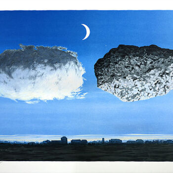 Printmaking titled "La Bataille De L'Ar…" by René Magritte, Original Artwork, Lithography