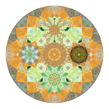 Digital Arts titled "Green Gate Mandala" by Rene Armenta, Original Artwork