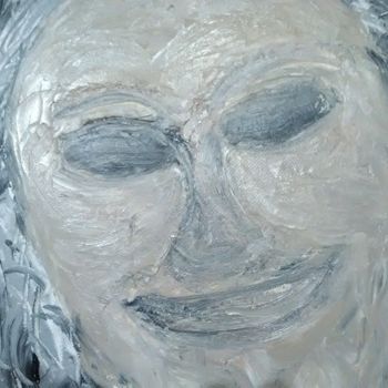 Peinture intitulée "sourire d'hiver" par Serial Couleurs, Œuvre d'art originale, Huile